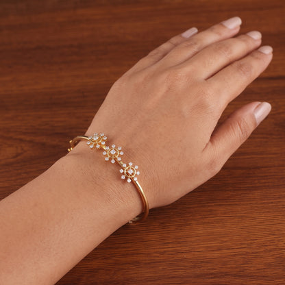 Starlit Bloom Diamond Bangle