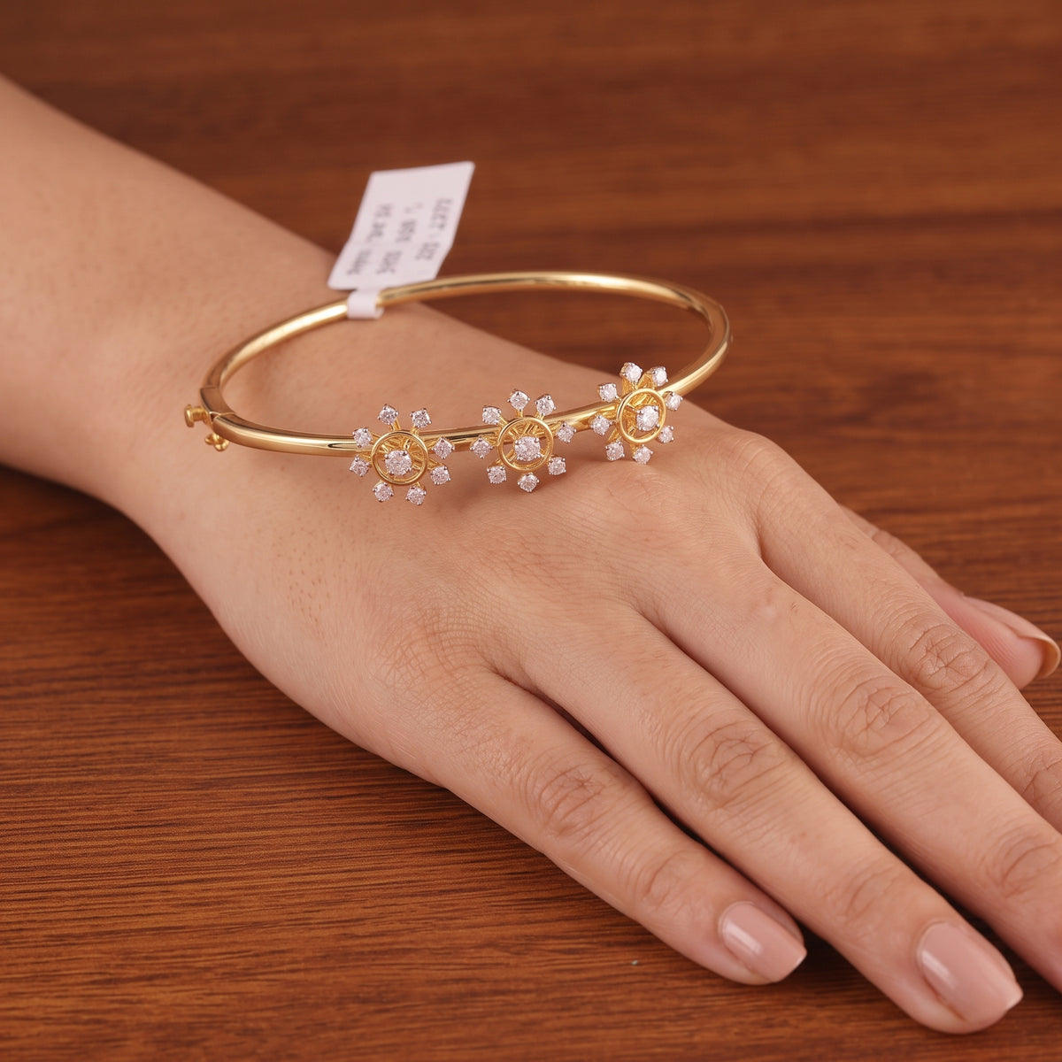 Starlit Bloom Diamond Bangle