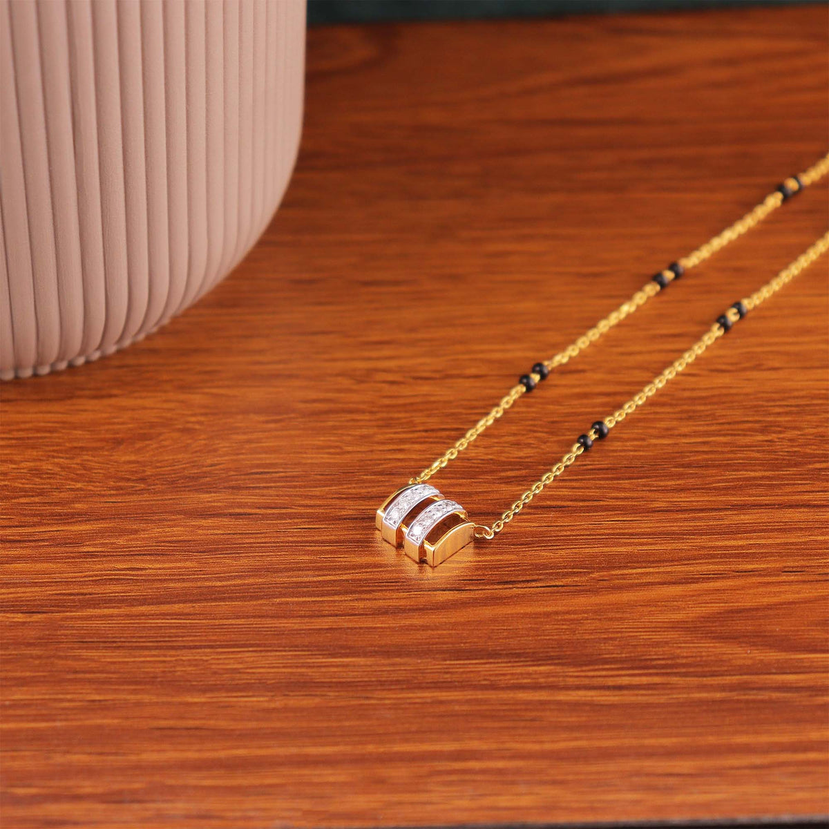 Twin Chain Barrel Mangalsutra