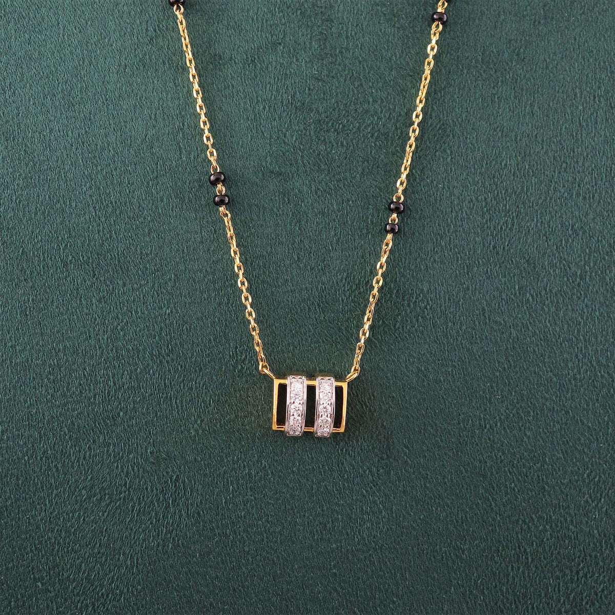 Twin Chain Barrel Mangalsutra