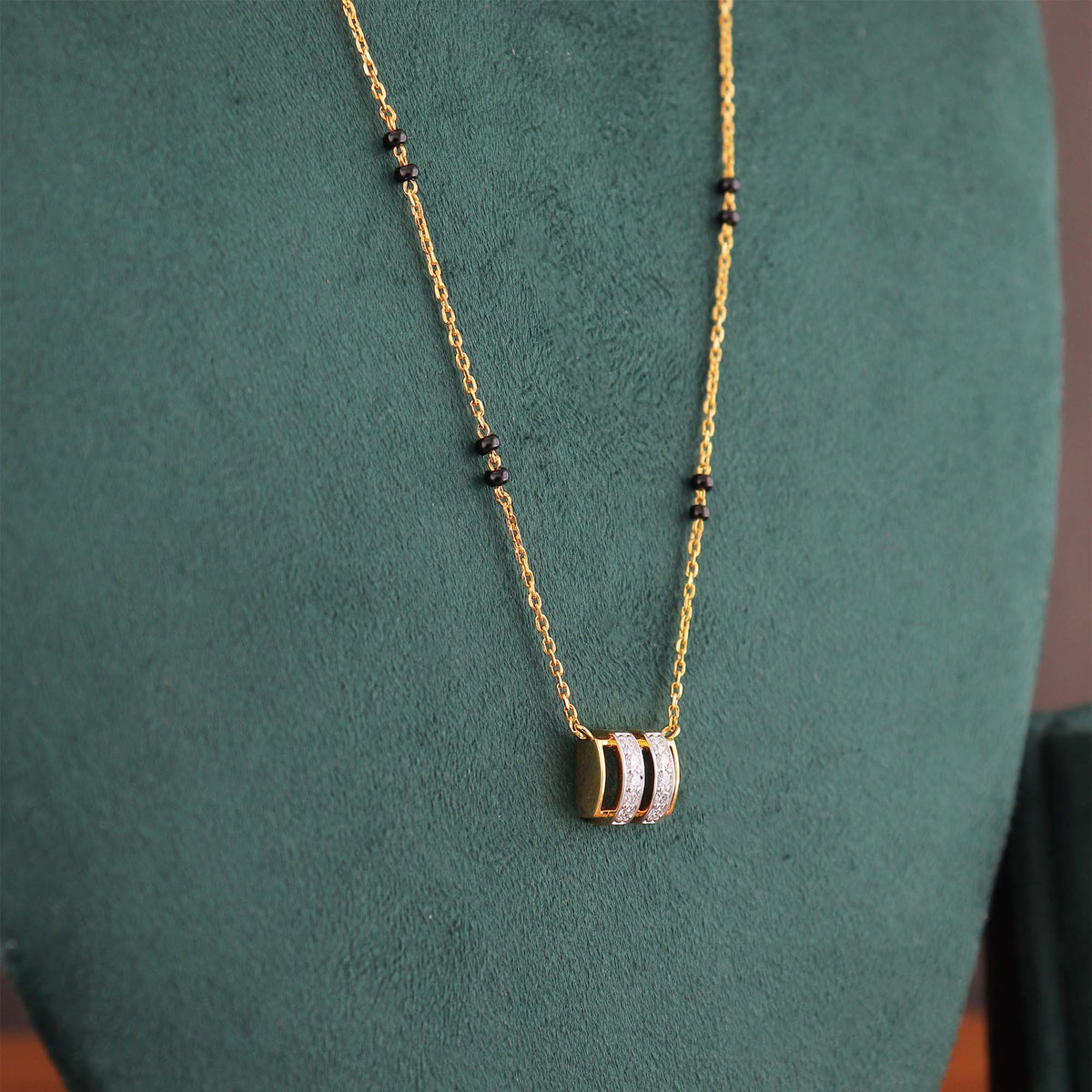 Twin Chain Barrel Mangalsutra