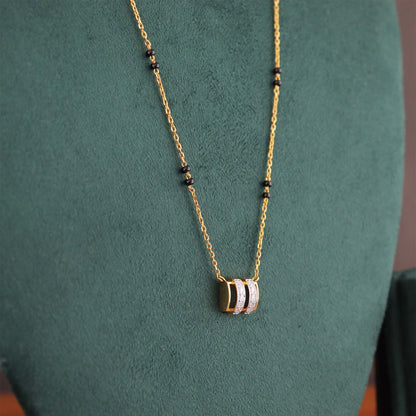 Twin Chain Barrel Mangalsutra
