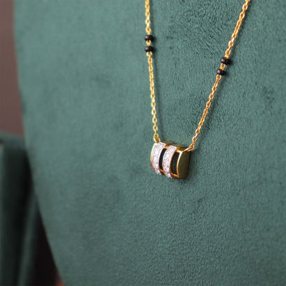 Twin Chain Barrel Mangalsutra