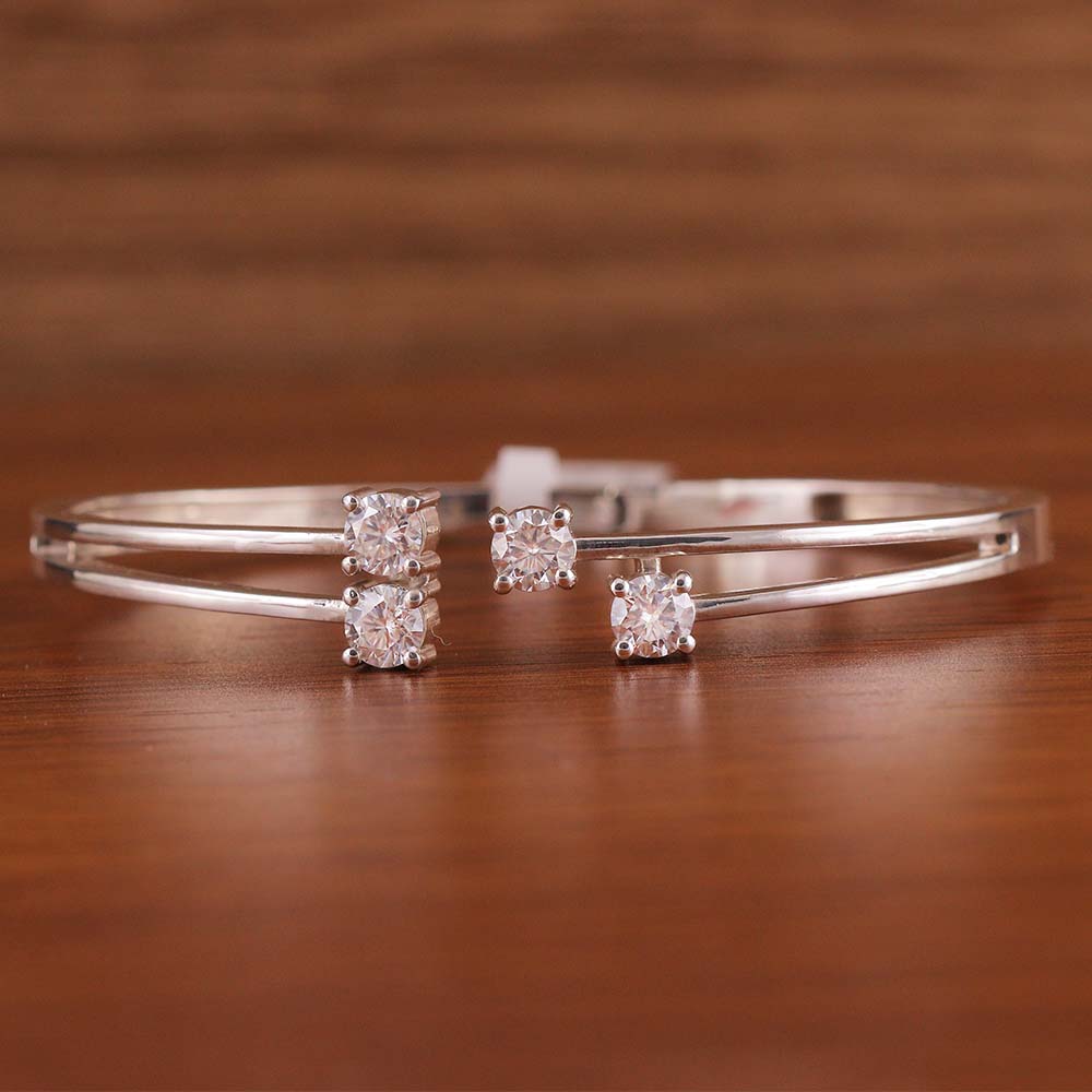 Twin Cluster Diamond Bangle