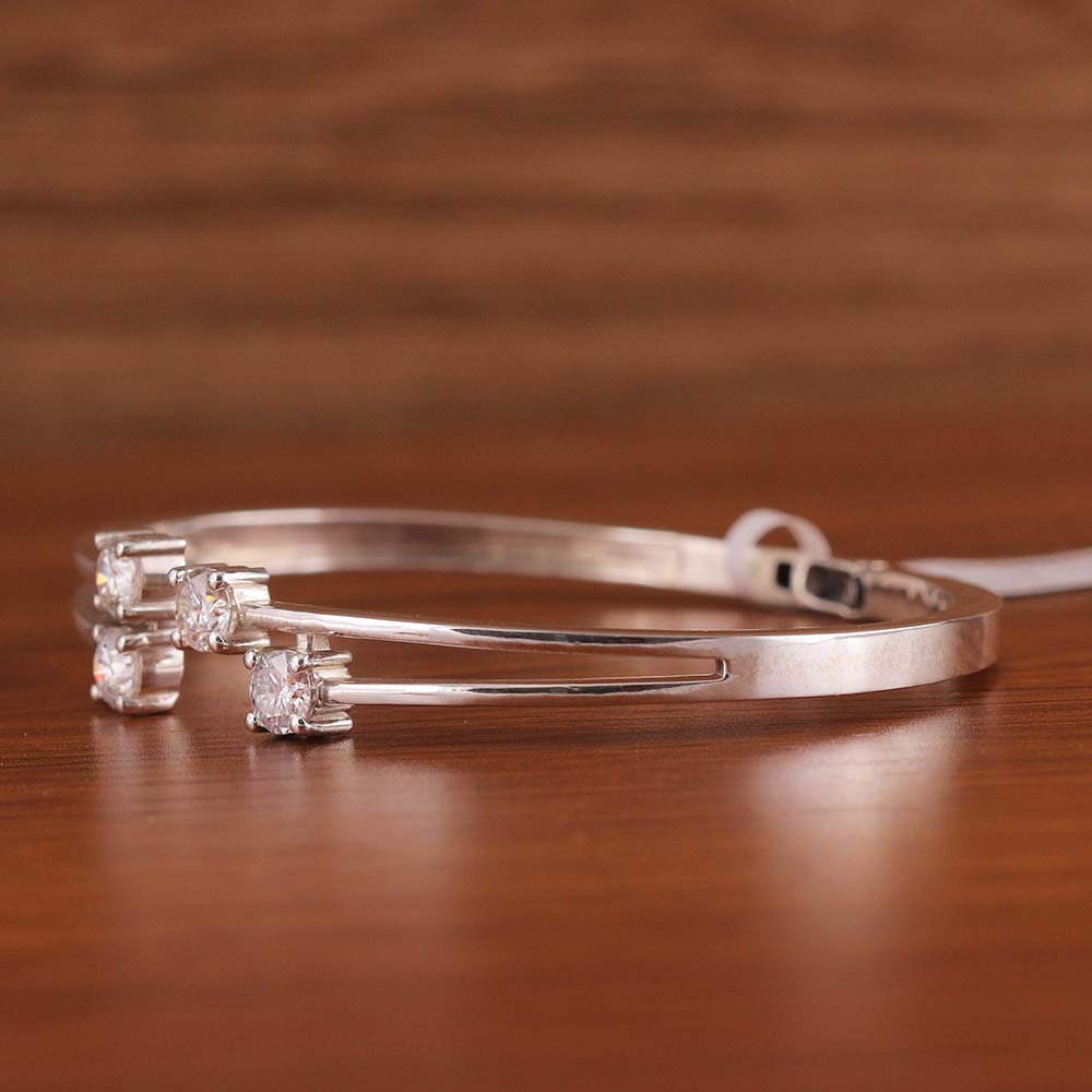 Twin Cluster Diamond Bangle