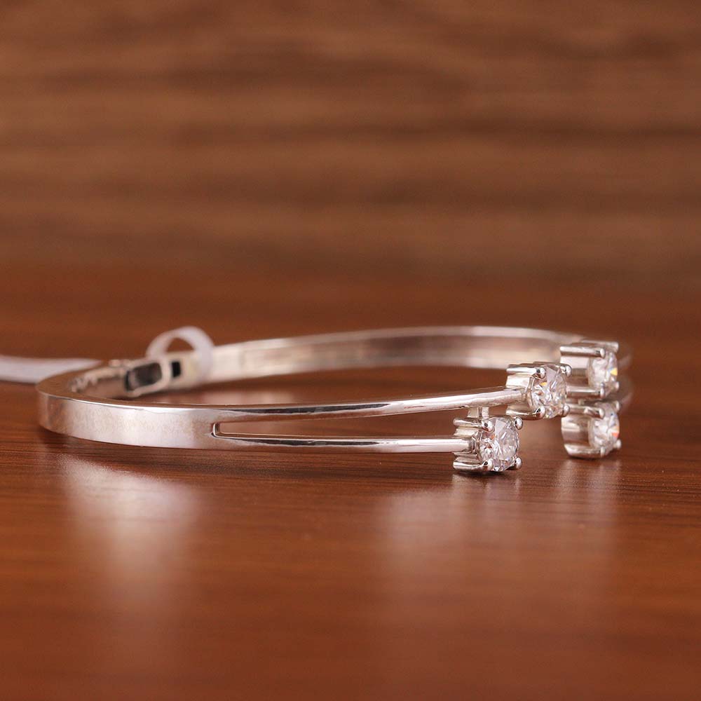 Twin Cluster Diamond Bangle