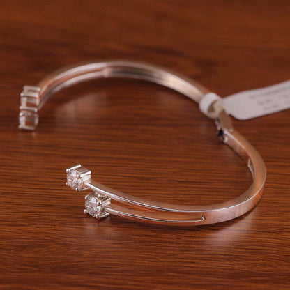 Twin Cluster Diamond Bangle