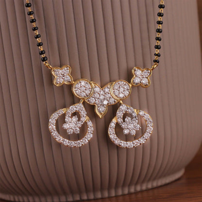 Twin Halo Diamond Mangalsutra