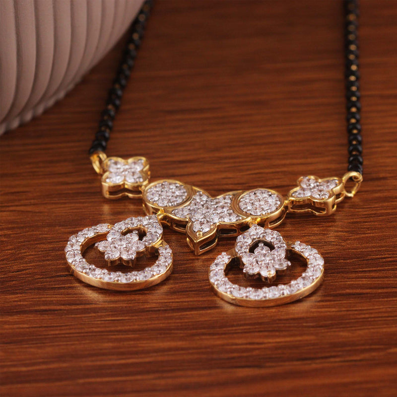 Twin Halo Diamond Mangalsutra