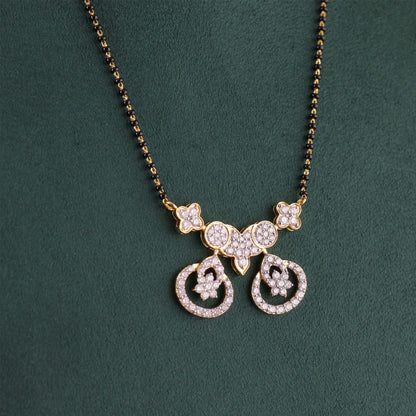 Twin Halo Diamond Mangalsutra