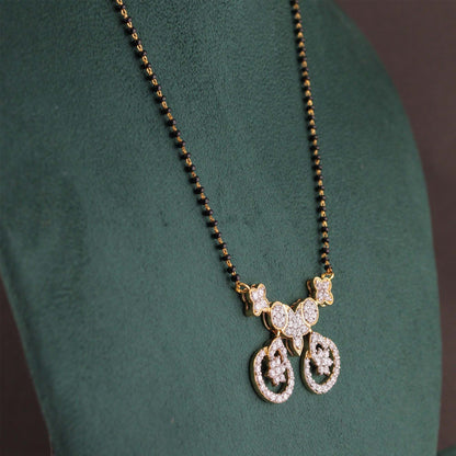 Twin Halo Diamond Mangalsutra