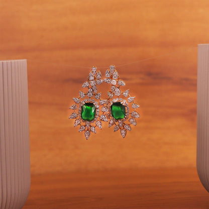 Verdant Star Diamond Earrings